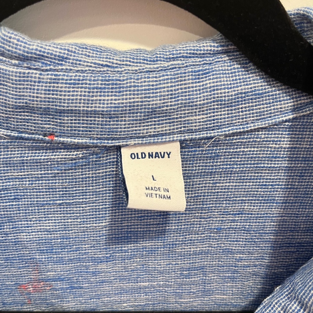 Old Navy Flamingo Tie Front Top - Picture 3 of 3